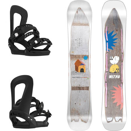 SET 2024: snowboard NITRO Cheap Thrills + bindings BATALEON E-stroyer | TRULY AUTHENTIC FREESTYLE PERFORMANCE